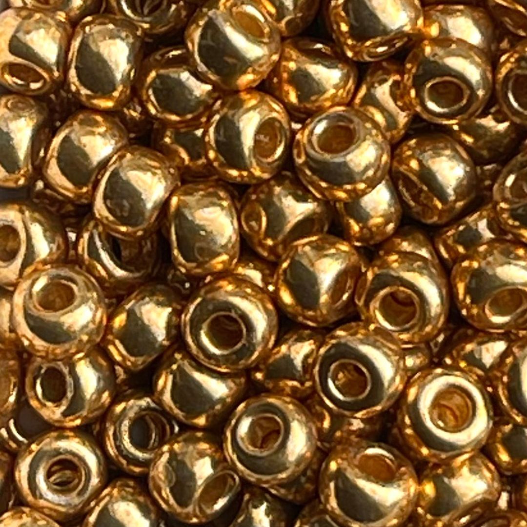 Rocalla Miyuki #6 Duracoat Galvanized Gold - Image 1