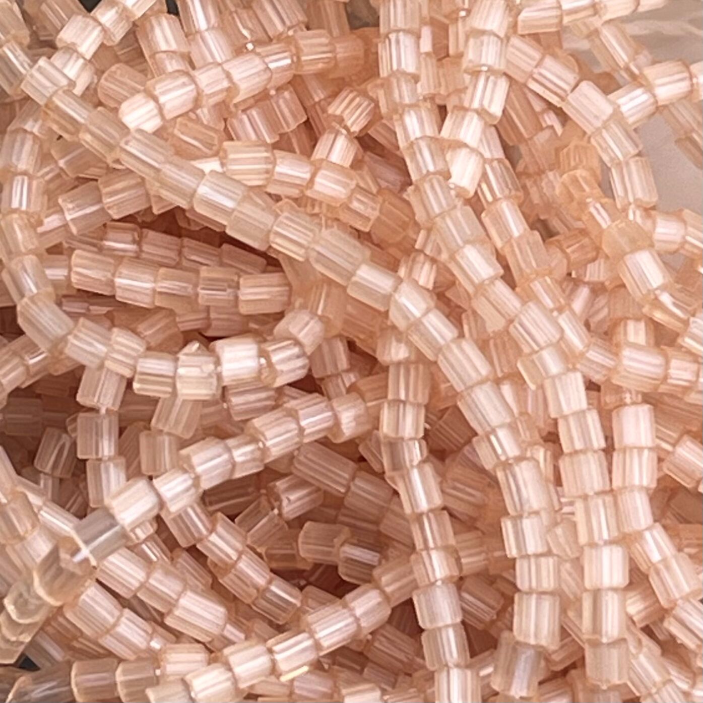 Czech Seed Beads 10/0 2Cut Dyed Satin Topaz SOLGEL Strung - Image 1