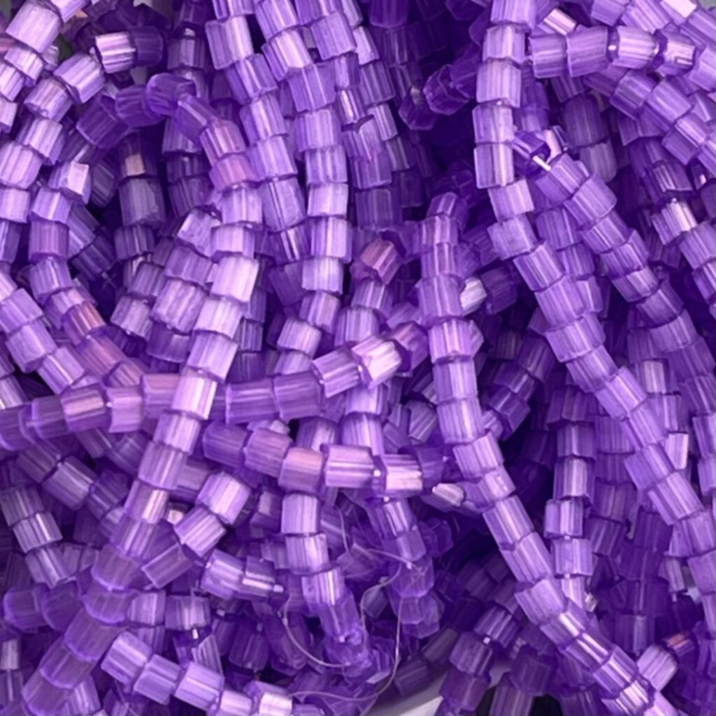 Czech Seed Beads 10/0 2Cut Satin Grape Solgel