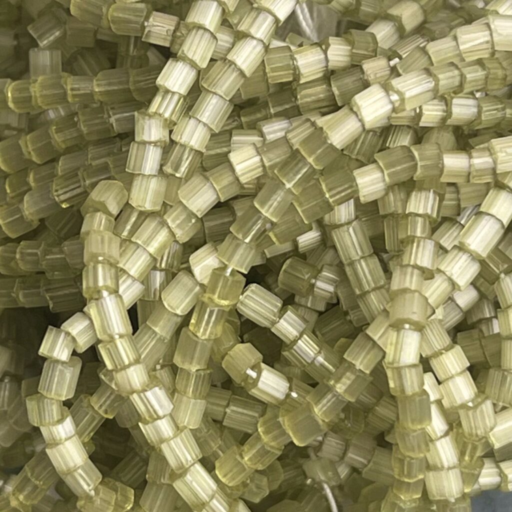 Czech Seed Beads 10/0 2Cut Satin Avocado Solgel