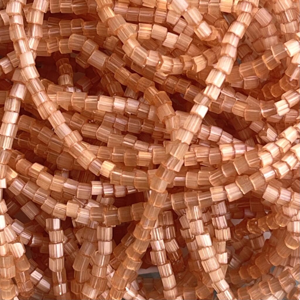 Czech Seed Beads 10/0 2Cut Satin Light Brown Solgel