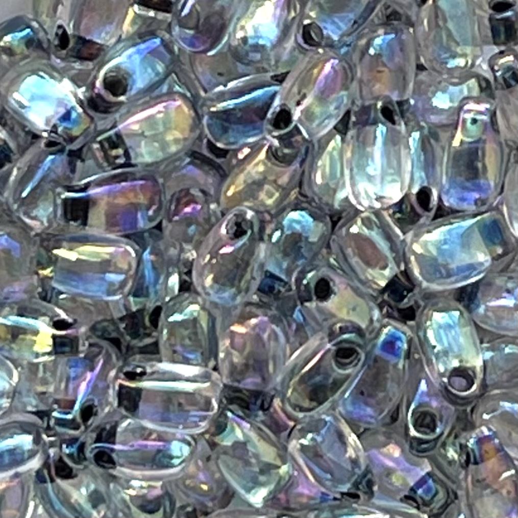 Long Drop 3x5.5mm Noir Lined Crystal AB