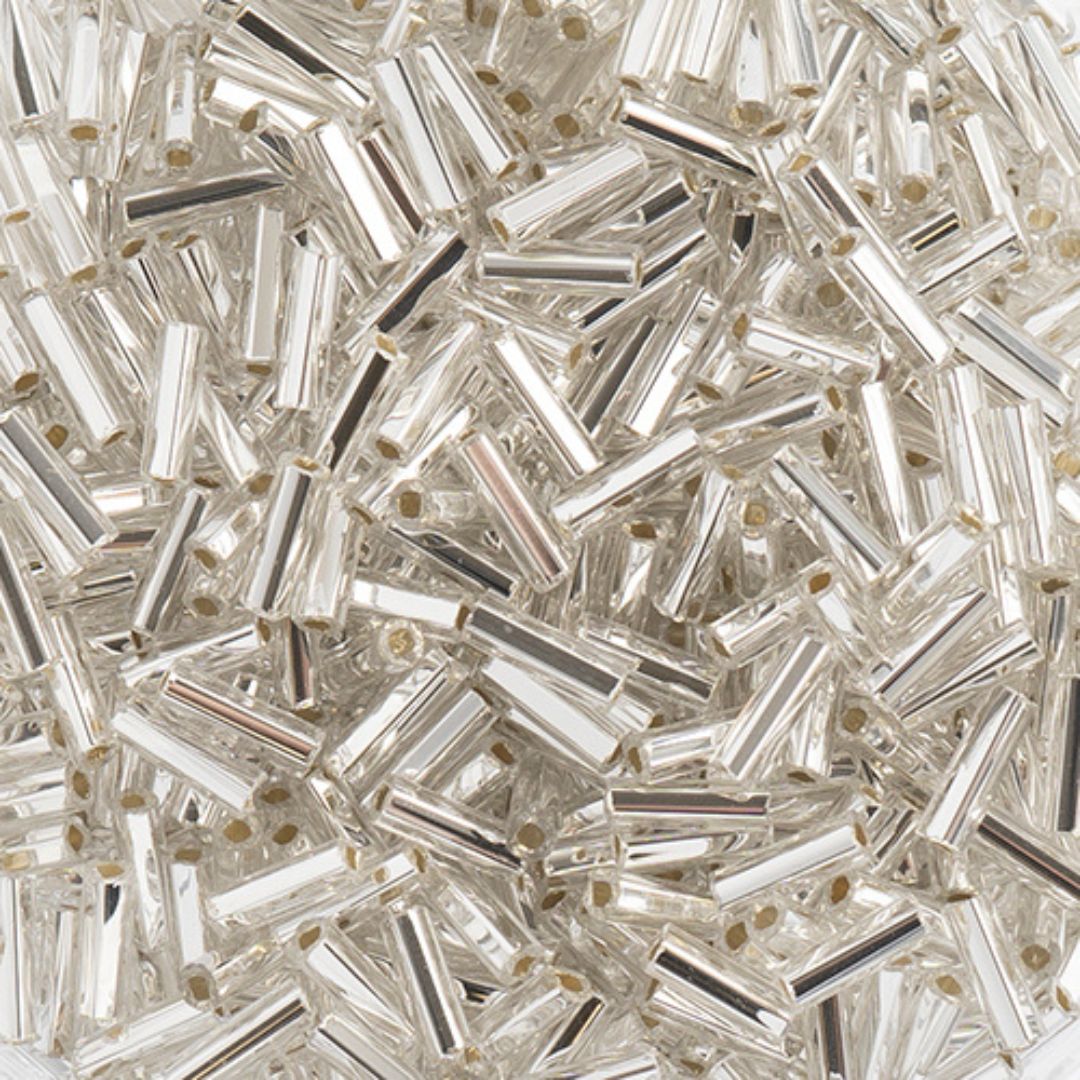 Czech Bugles #3 SilverLined Crystal - Image 1