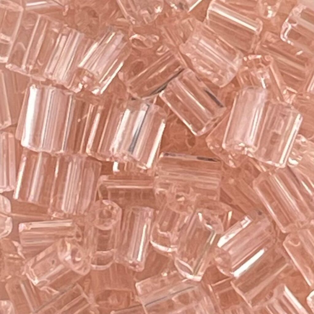 Czech Tiny Flats 5x3.5mm Transparent Pink Natural