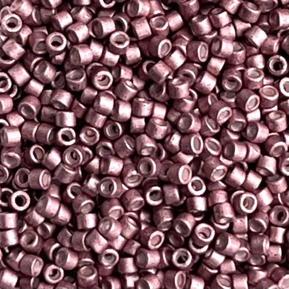 Delica Bead Galvanized SemiFrosted Berry