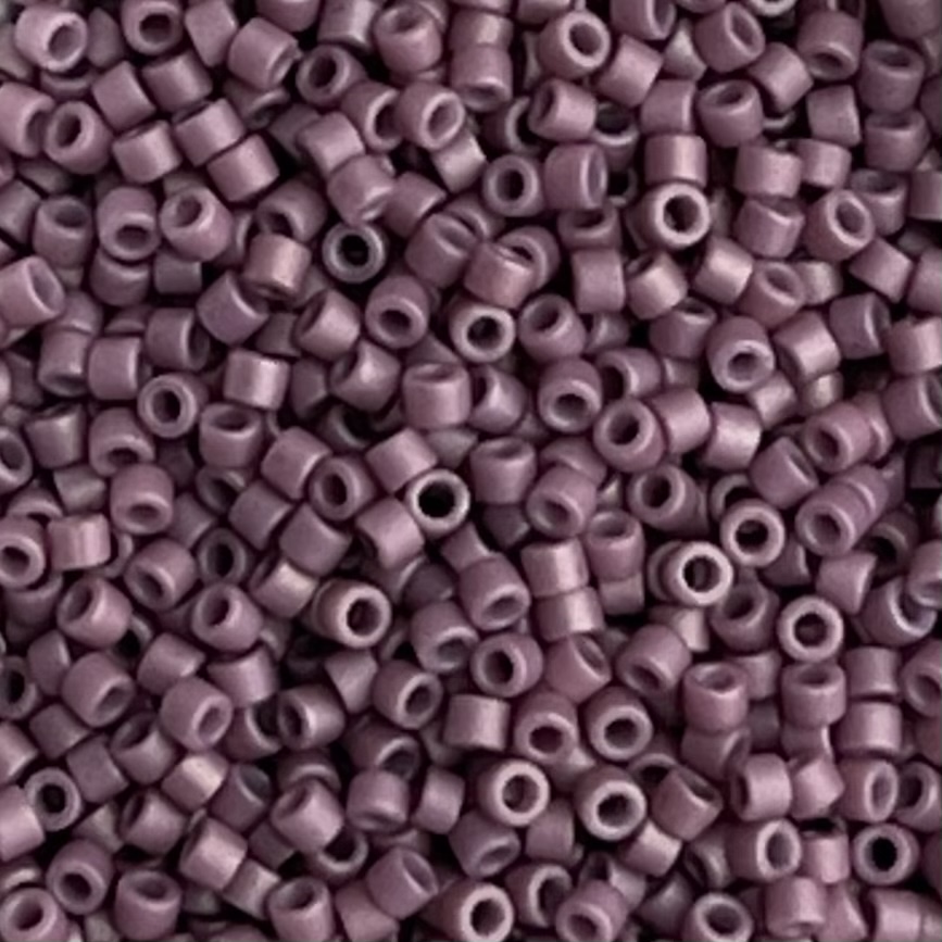 Delica Bead Frosted Opaque Glazed Plum