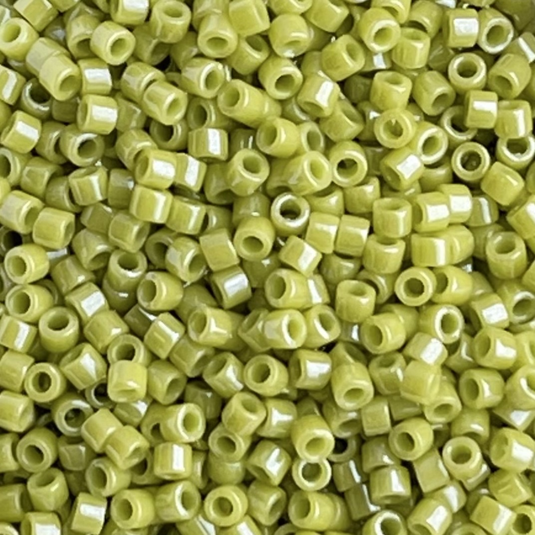 Delica Bead Opaque Chartreuse Luster - Image 1