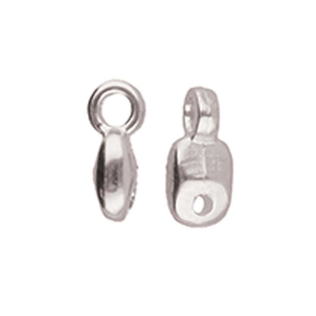 Vourkoti - SuperDuo Bead Ending Ant. Silver Plate Bag x 24 - Image 1