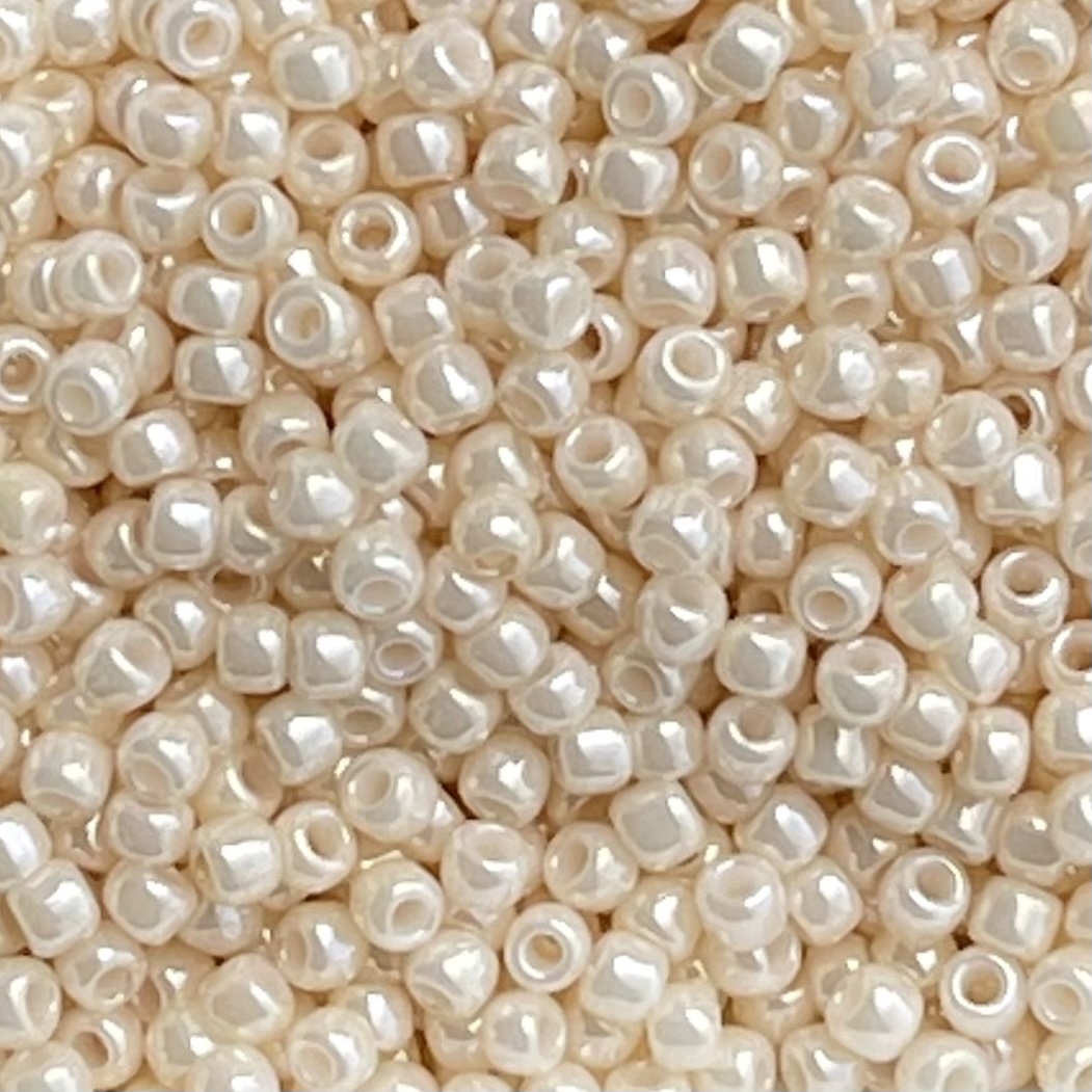 Round #11 Opaque Lustered Lt Beige - Image 1
