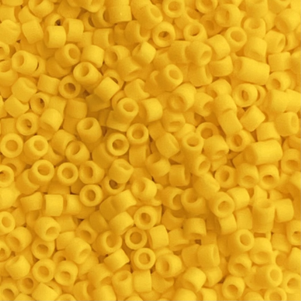 Delica Bead Matte Opaque Canary - Image 1