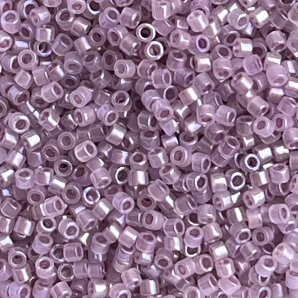 Delica Bead Sparkle Orchid Lined Opal AB