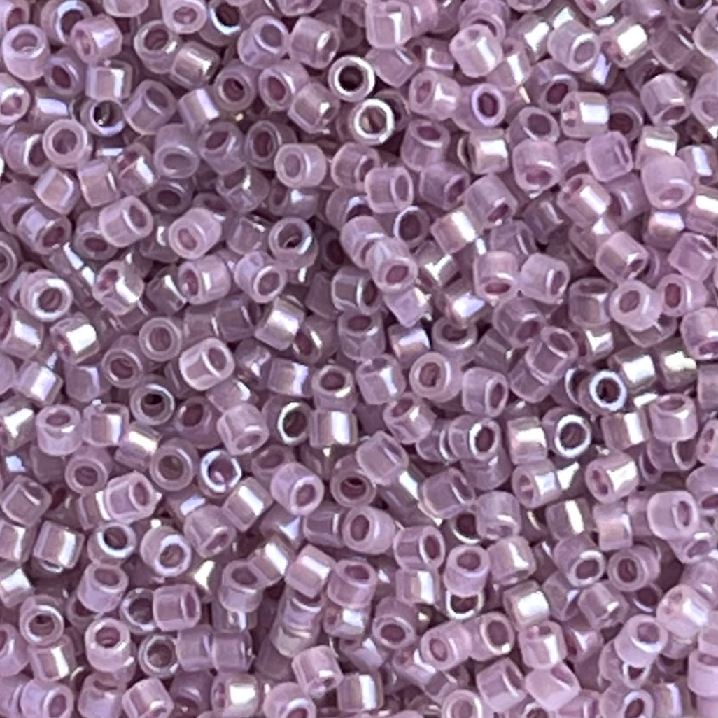 Delica Bead Sparkle Orchid Lined Opal AB - Image 1
