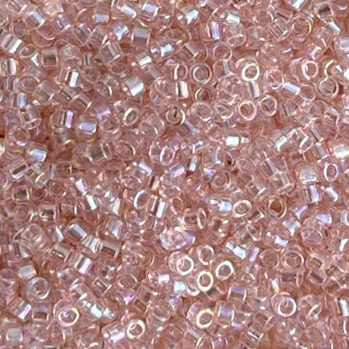 Delica Bead Transparent Pink Mist AB - Image 1