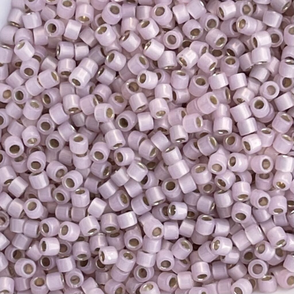 Delica Bead SilverLined Pale Rose Opal