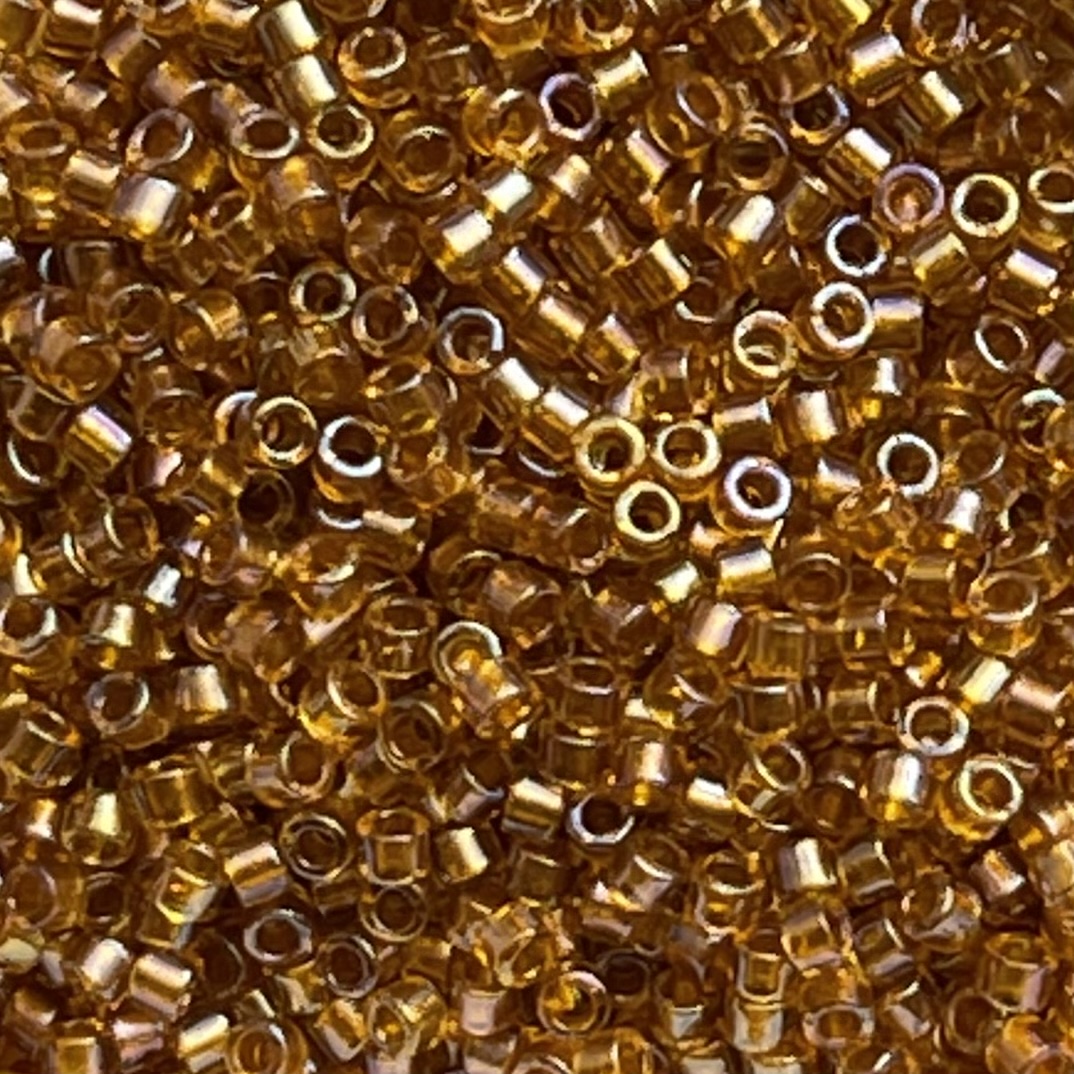 Delica Bead Lined Topaz AB - Image 1