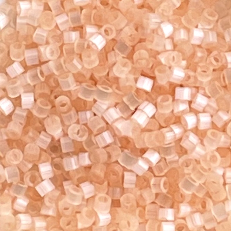Delica Bead Peach Silk Satin
