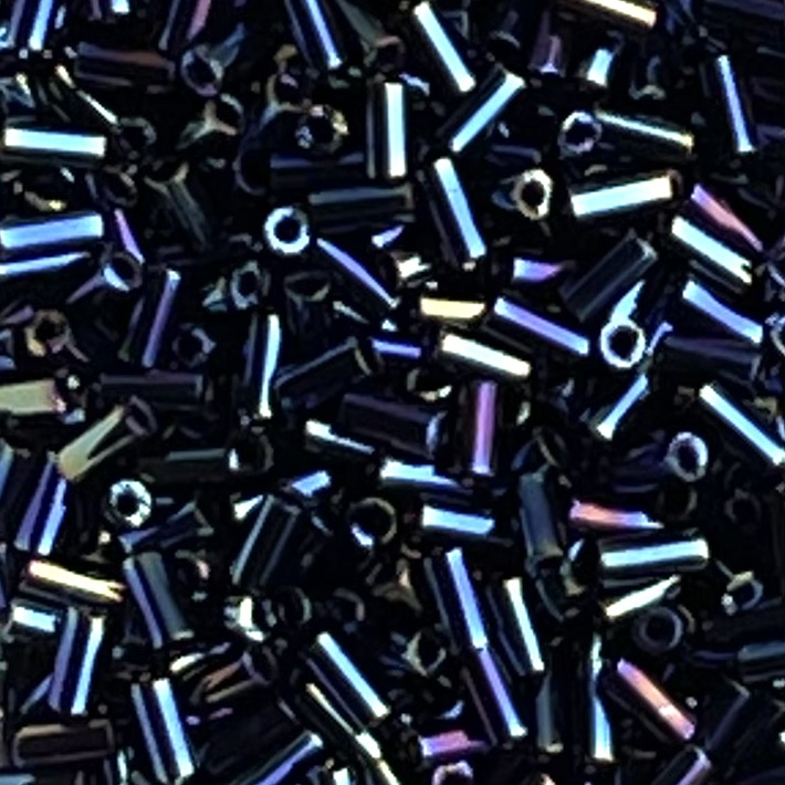Bugle #1 (3mm) Metallic Blue Iris