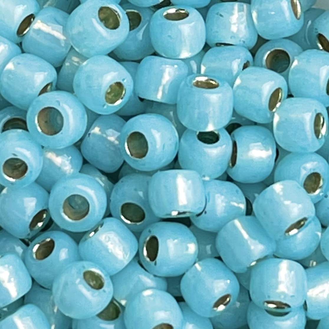 Round #6 PermaFinish Translucent SilverLined Aqua - Image 1