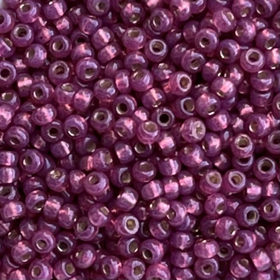 Rocalla Miyuki #11 Duracoat SilverLined Fuchsia