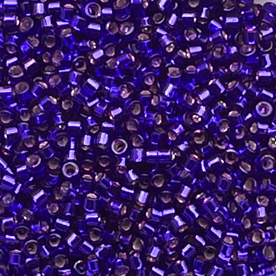 Delica Bead SilverLined Violet Dyed