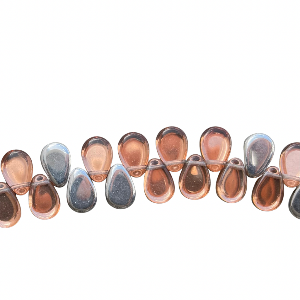 TearDrop 9x11mm Backlite Peach 30 bds/str