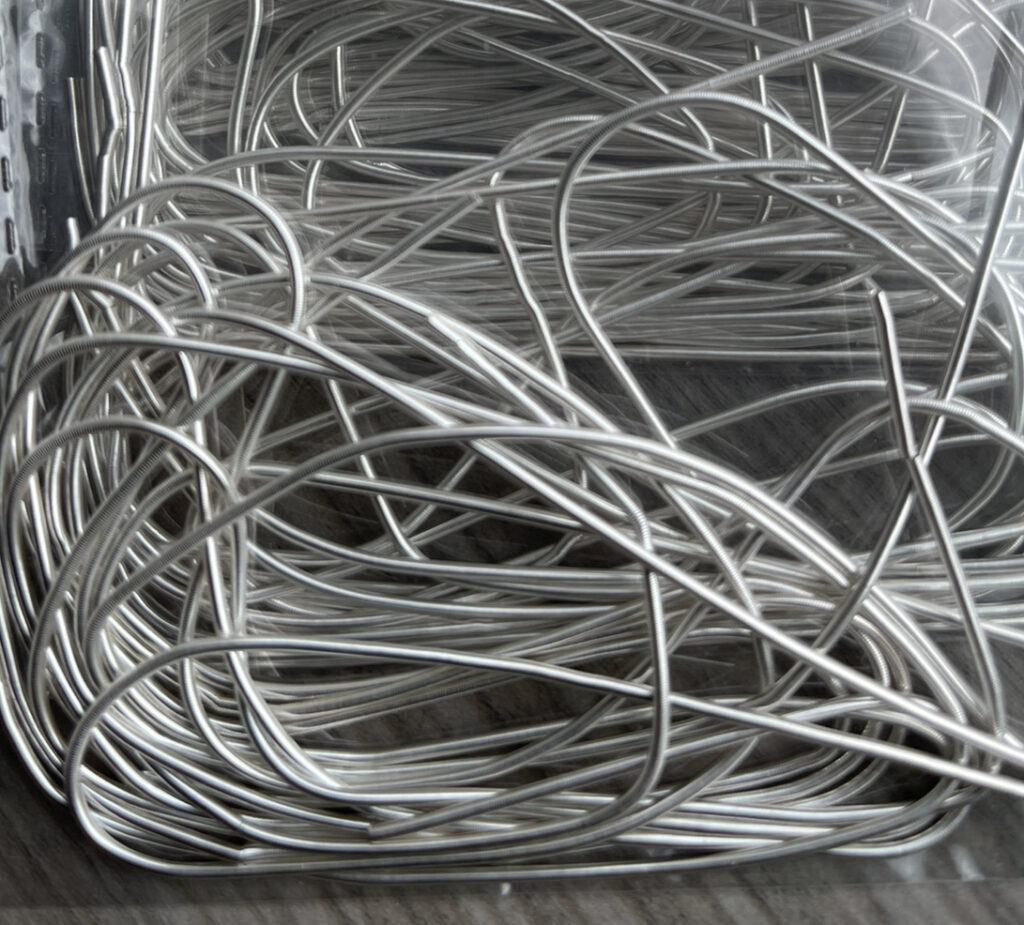 French Wire Silver Color - Heavy (1,1 mm) x 4,5 grs