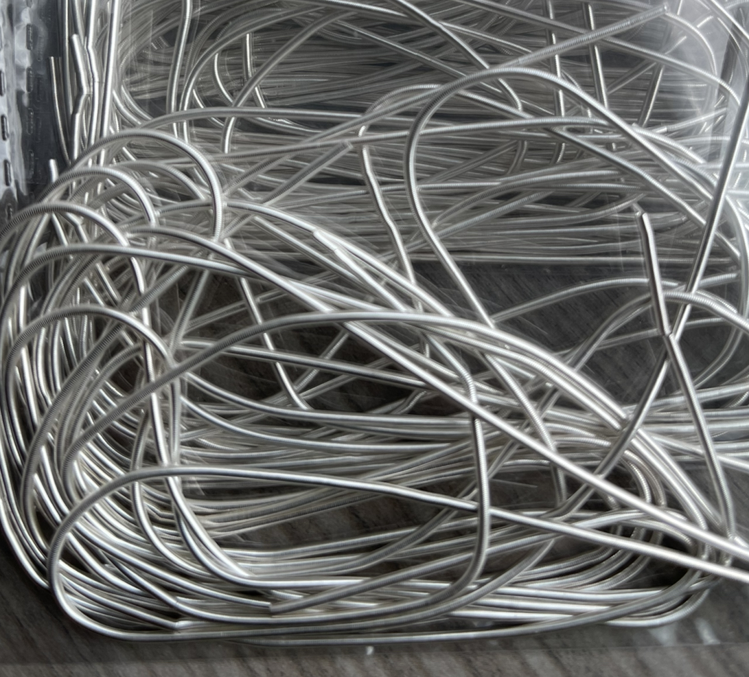 French Wire Silver Color - Heavy (1,1 mm) x 4,5 grs - Image 1