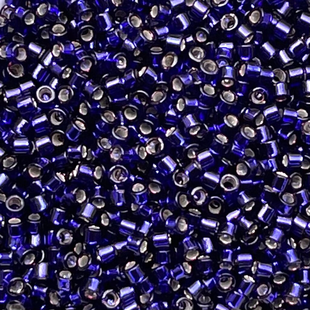 Delica Bead SilverLined Dyed Dk Purple