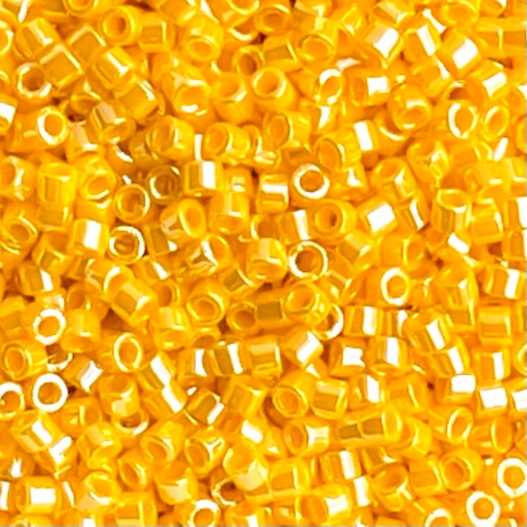 Delica Bead Opaque Canary Luster - Image 1