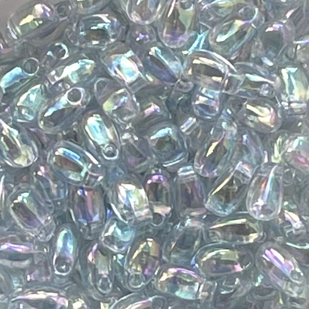 Long Drop 3x5.5mm Transparent Lt Blue AB