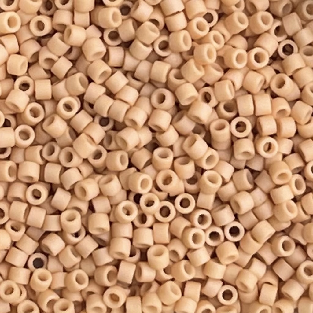 Delica Bead Matte Opaque Ivory Glazed Luster