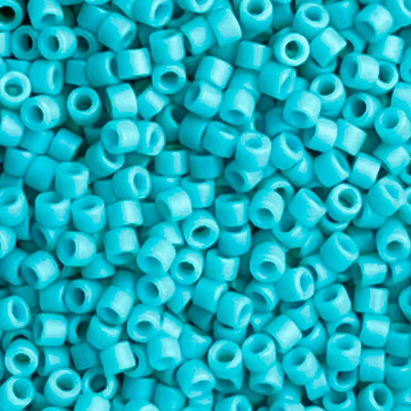 Delica Bead Dyed Matte Opaque Turquoise Green