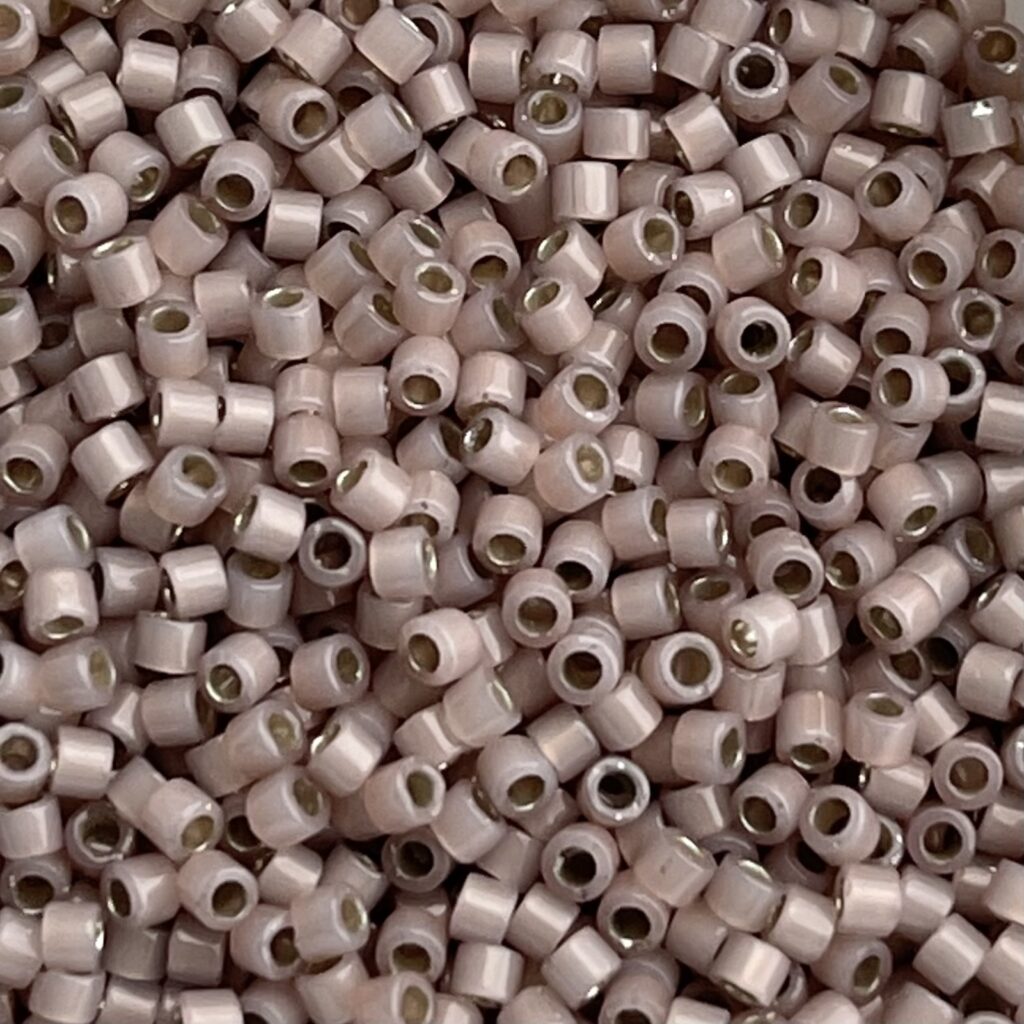 Delica Bead SilverLined Shell Opal