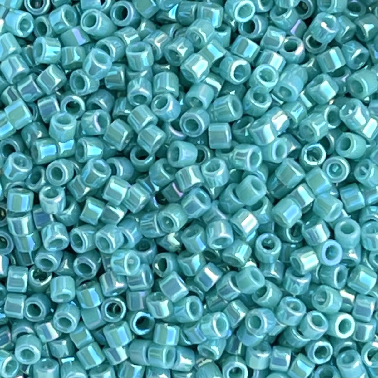 Delica Bead Opaque Turquoise AB - Image 1