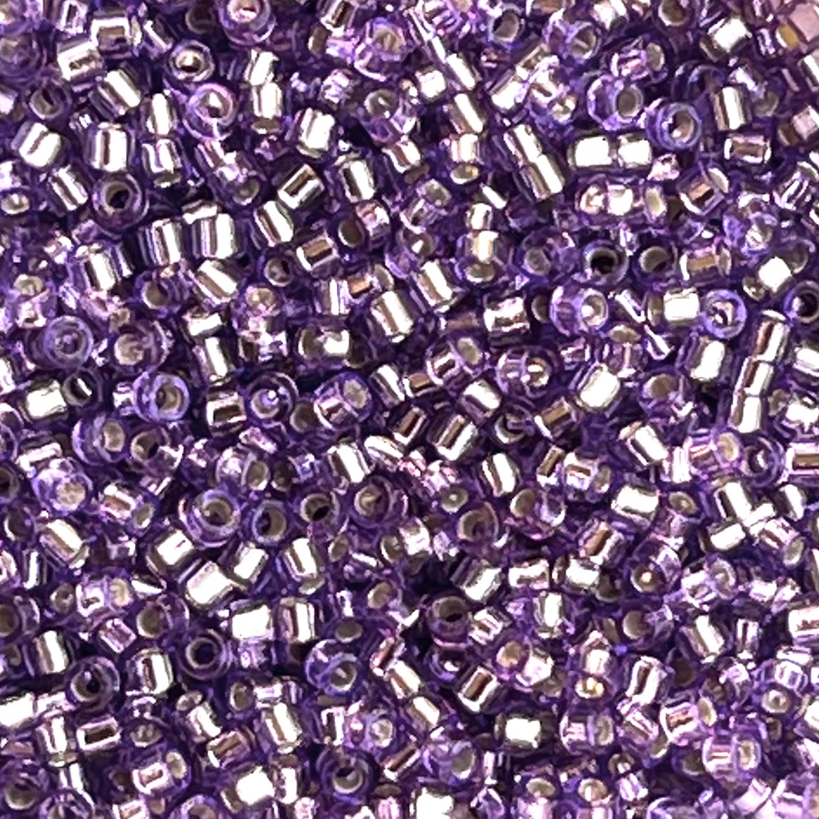 Delica Bd Dyed SilverLined Lilac - Image 1