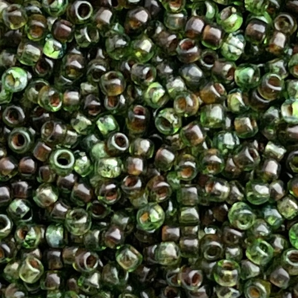 Round #11 HYBRID Transparent Frosted Peridot - Picasso