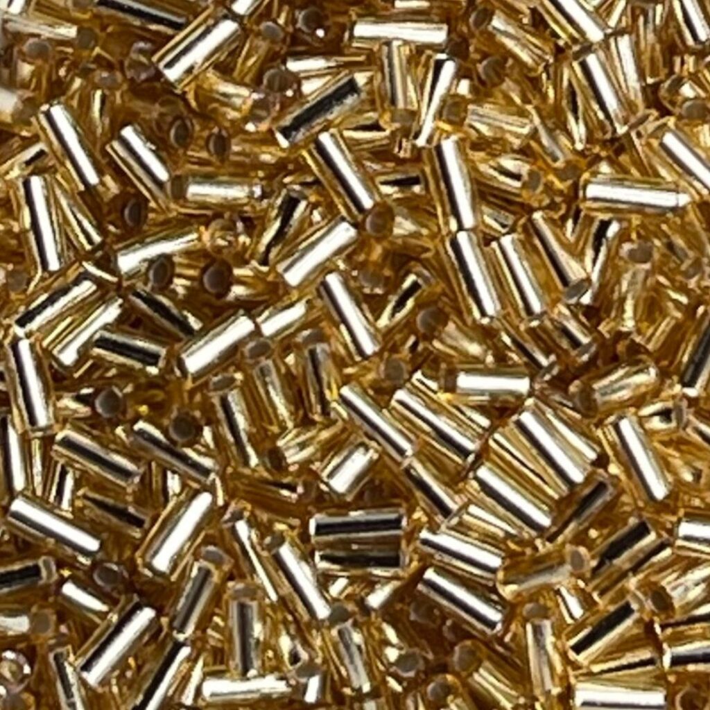 Bugle #1 (3mm) SilverLined Gold