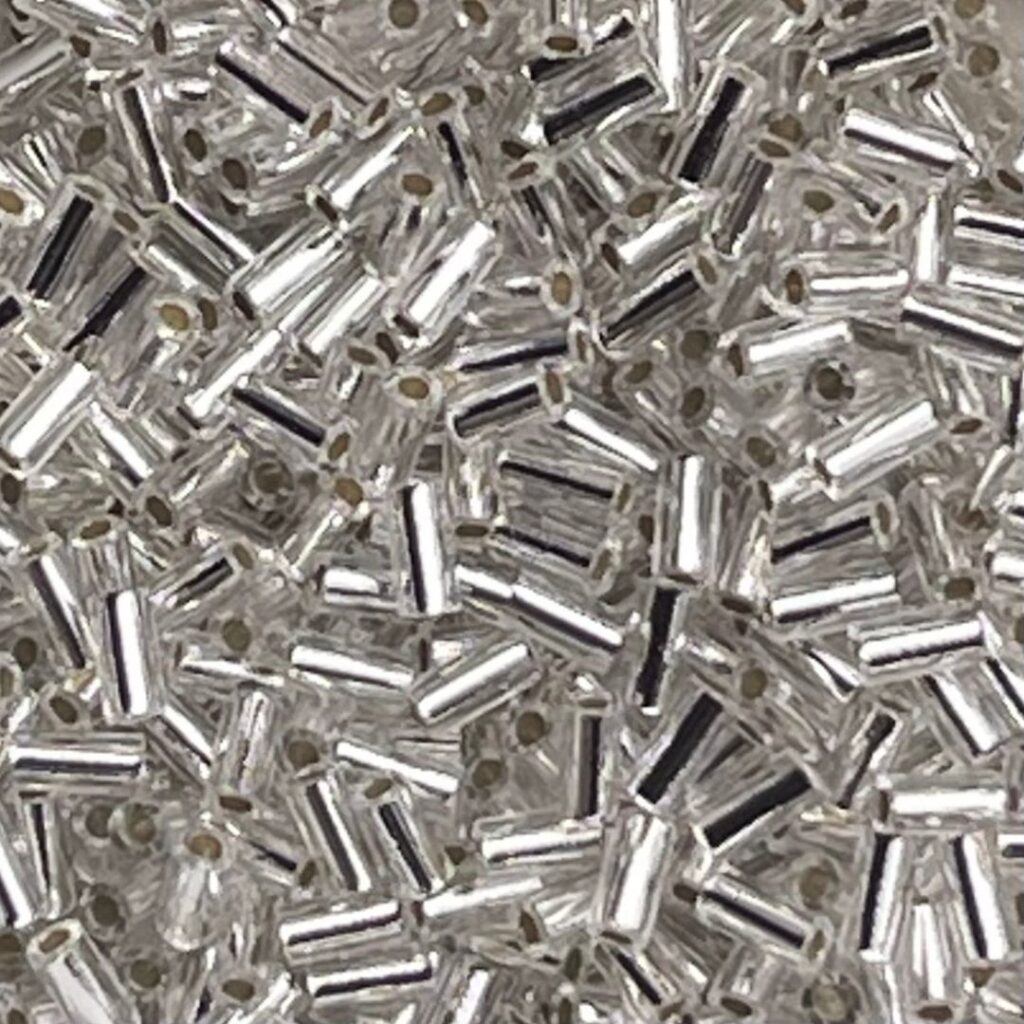 Bugle #1 (3mm) SilverLined Crystal