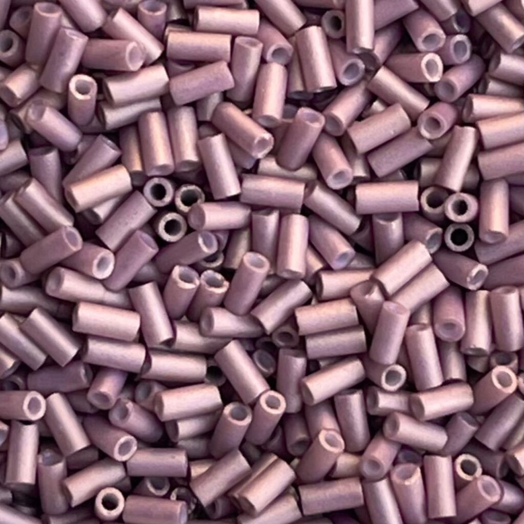 Bugle #1 (3mm) Matte Opaque Antique Rose