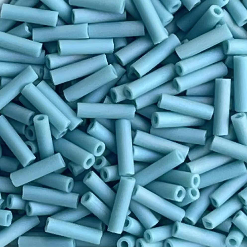 Bugle 2(6MM) Matte Opaque Turquoise