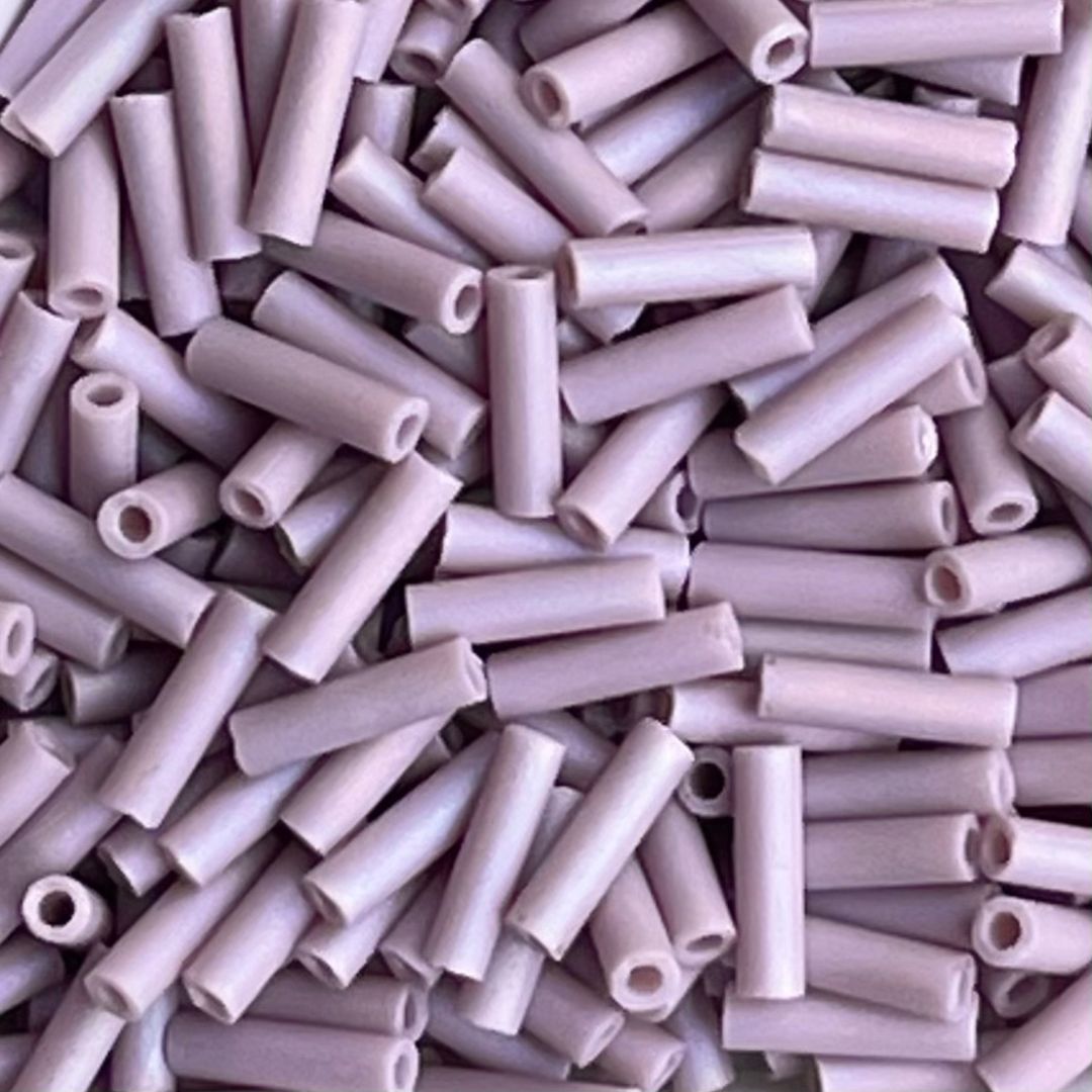 Bugle #2 (6mm) Matte Opaque Mauve AB - Image 1