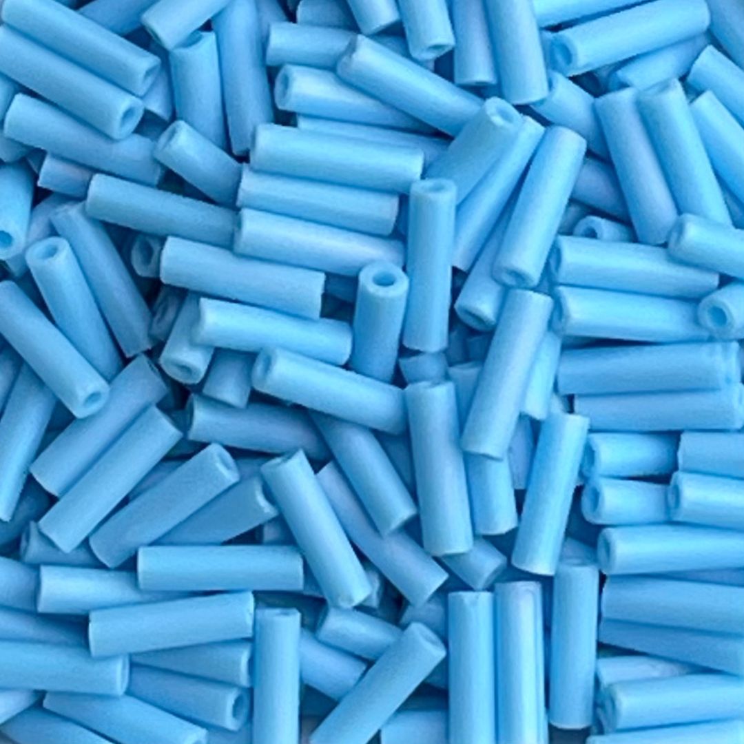 Bugle #2 (6mm) Matte Opaque Turquoise AB - Image 1