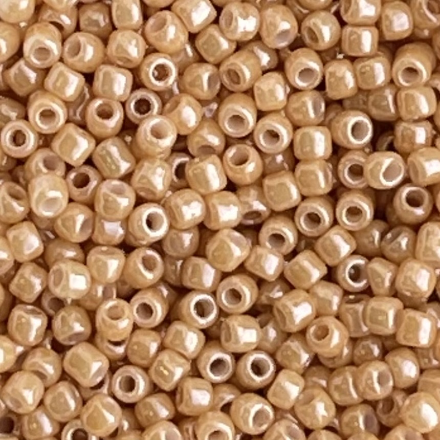 Round #11 Opaque - Lustered Dk Beige