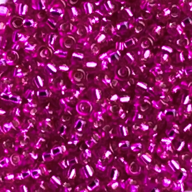 Rocalla Miyuki #11 Dyed SilverLined Fuchsia