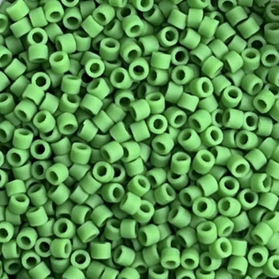 Delica Bead Matte Opaque Pea Green