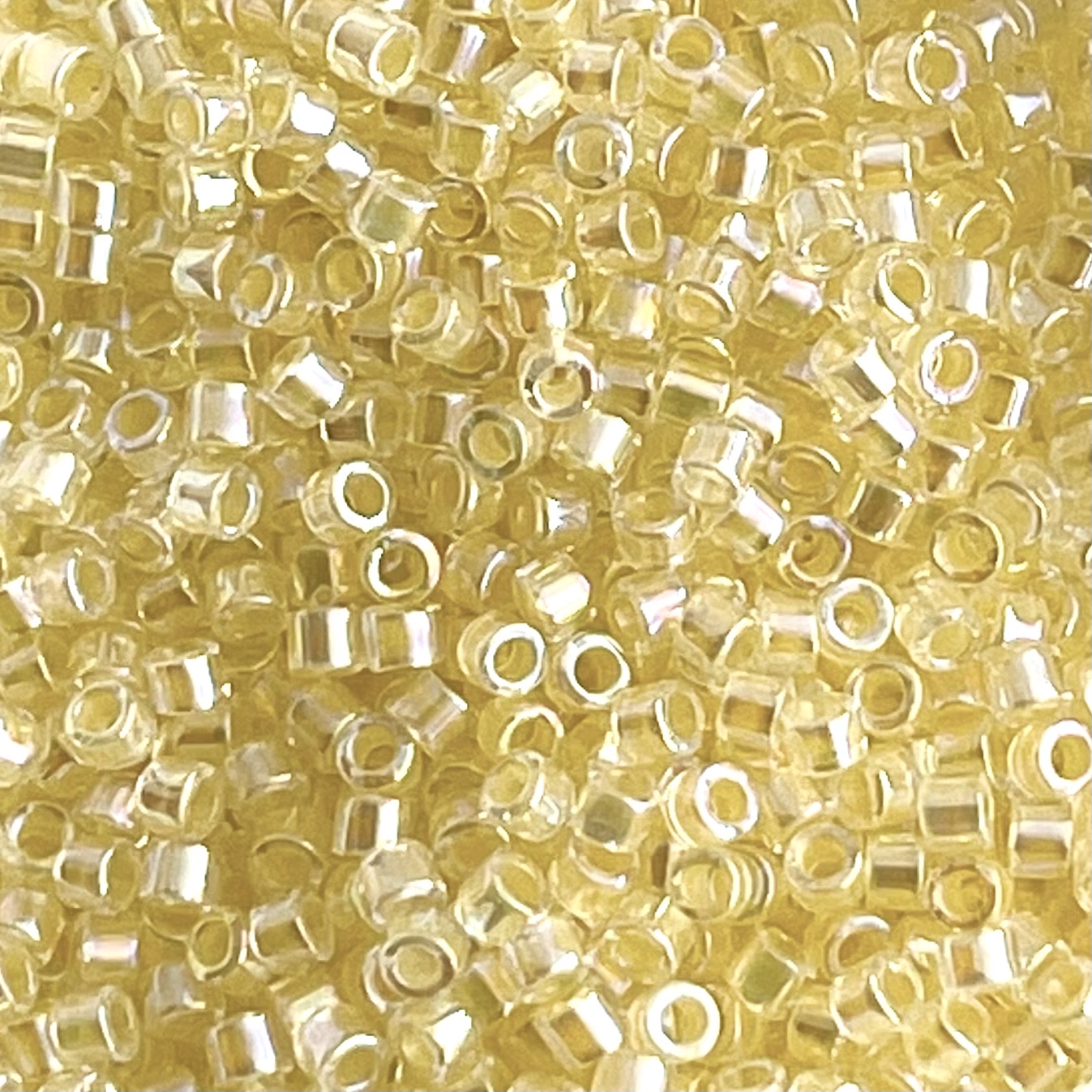 Delica Bead Lined Pale Yellow - Image 1