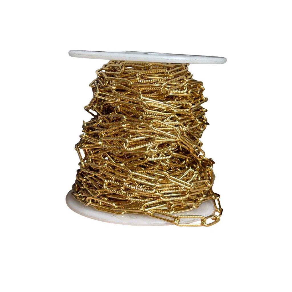 Cadena Acero Clip Gold 85 x 1mt