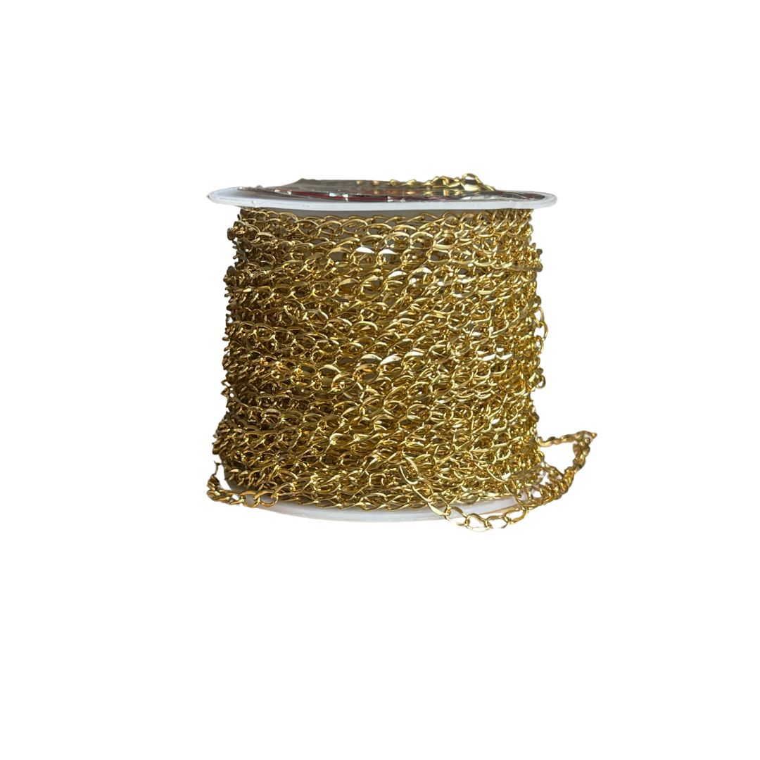 Cadena Acero Extensión Acero Gold x 1mt - Image 1