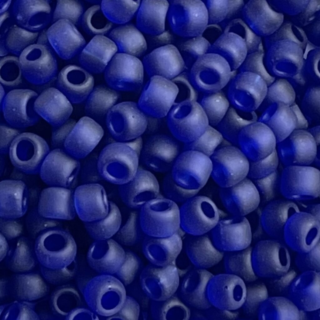 Round #8 Transparent Frosted Cobalt