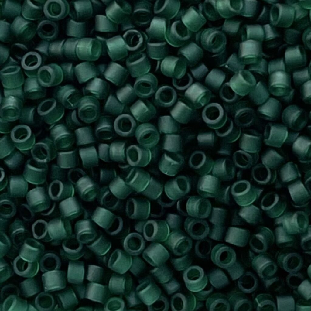 Delica Bead Matte Transparent Forest Green